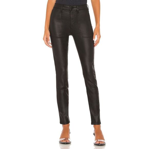 NEW Sanctuary Hayden Skinny High Rise Faux Leather Pant Black - Picture 4 of 9
